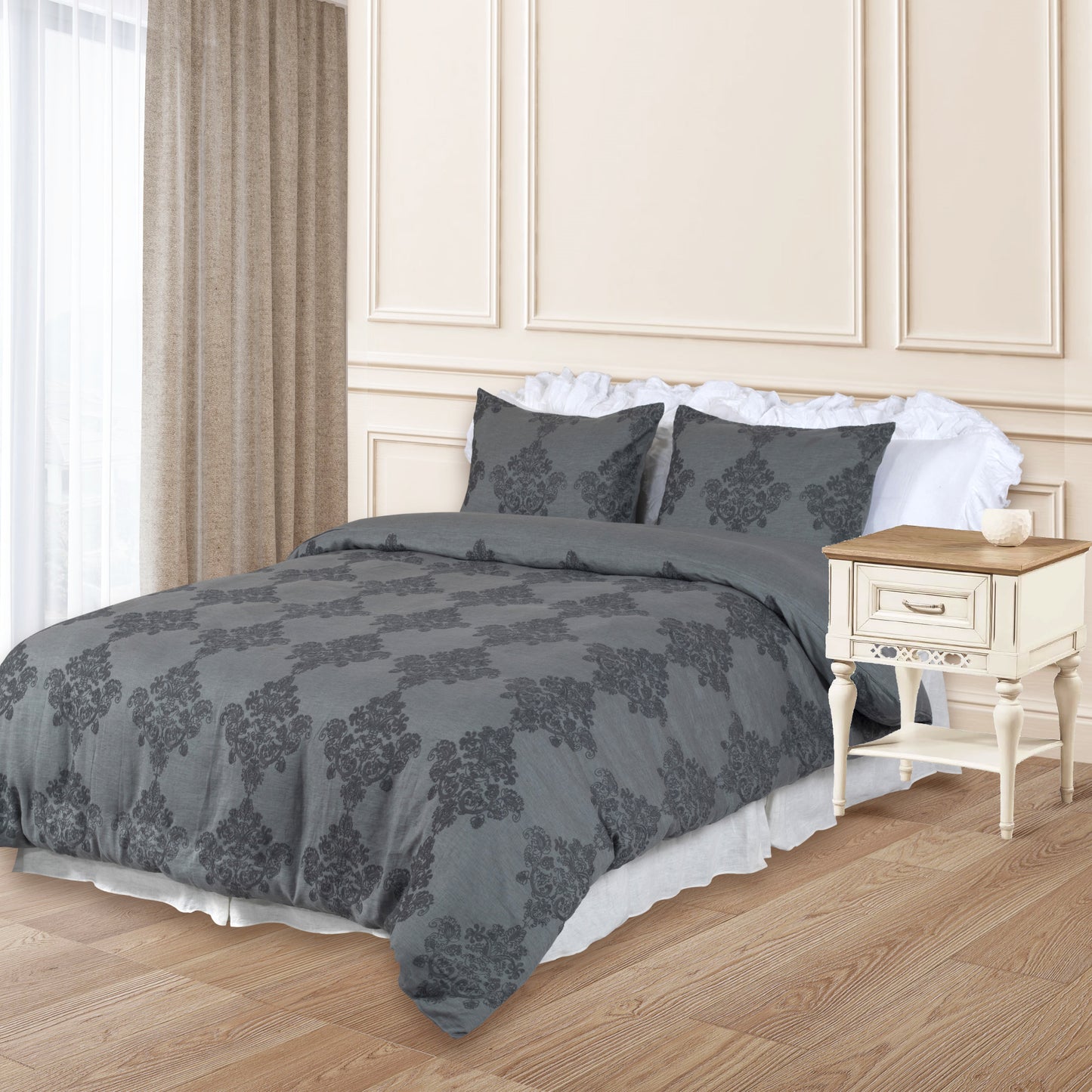 luxurious bedding collection with cozy textures