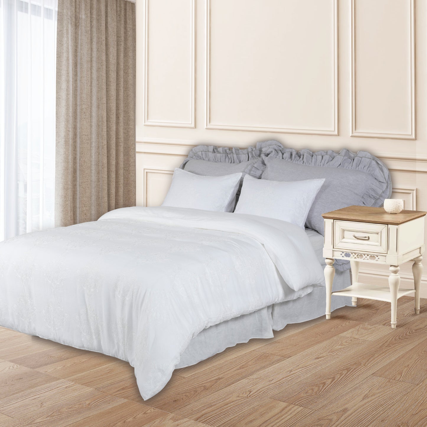 chic bedding set featuring elegant designs and fabric