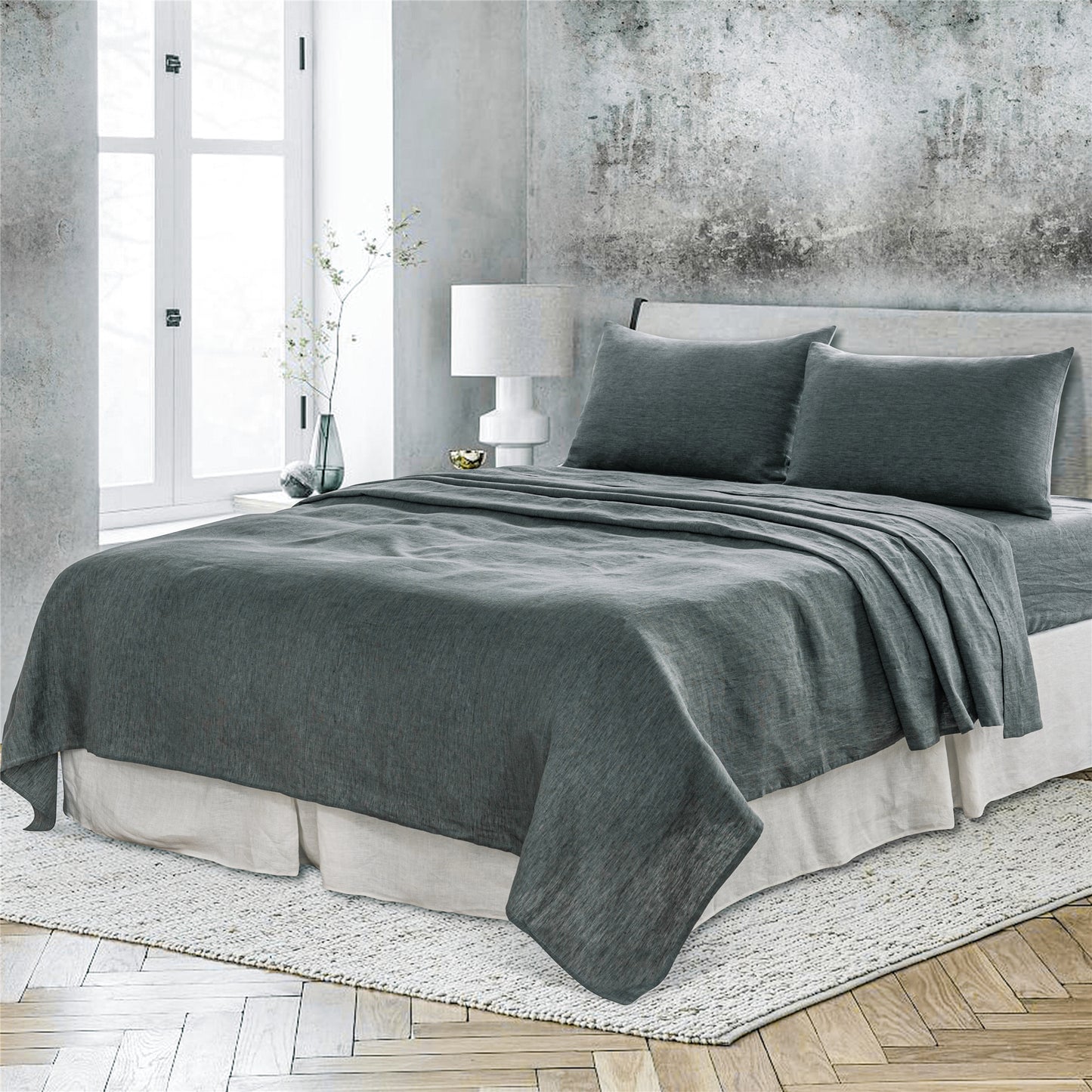 Basic Linen Sheets Set for bedroom decor in USA