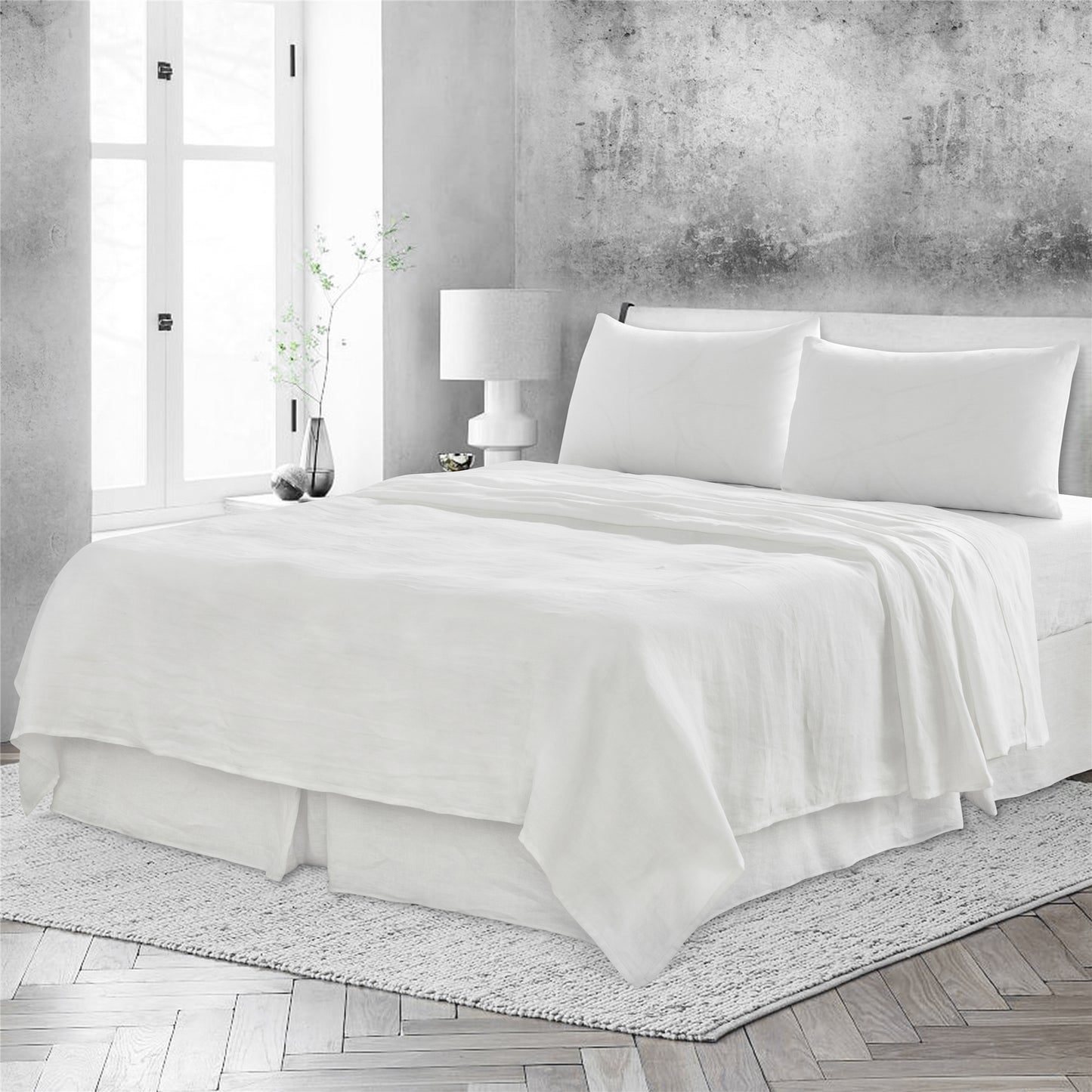 Basic Linen Sheets Set for bedroom decor in USA