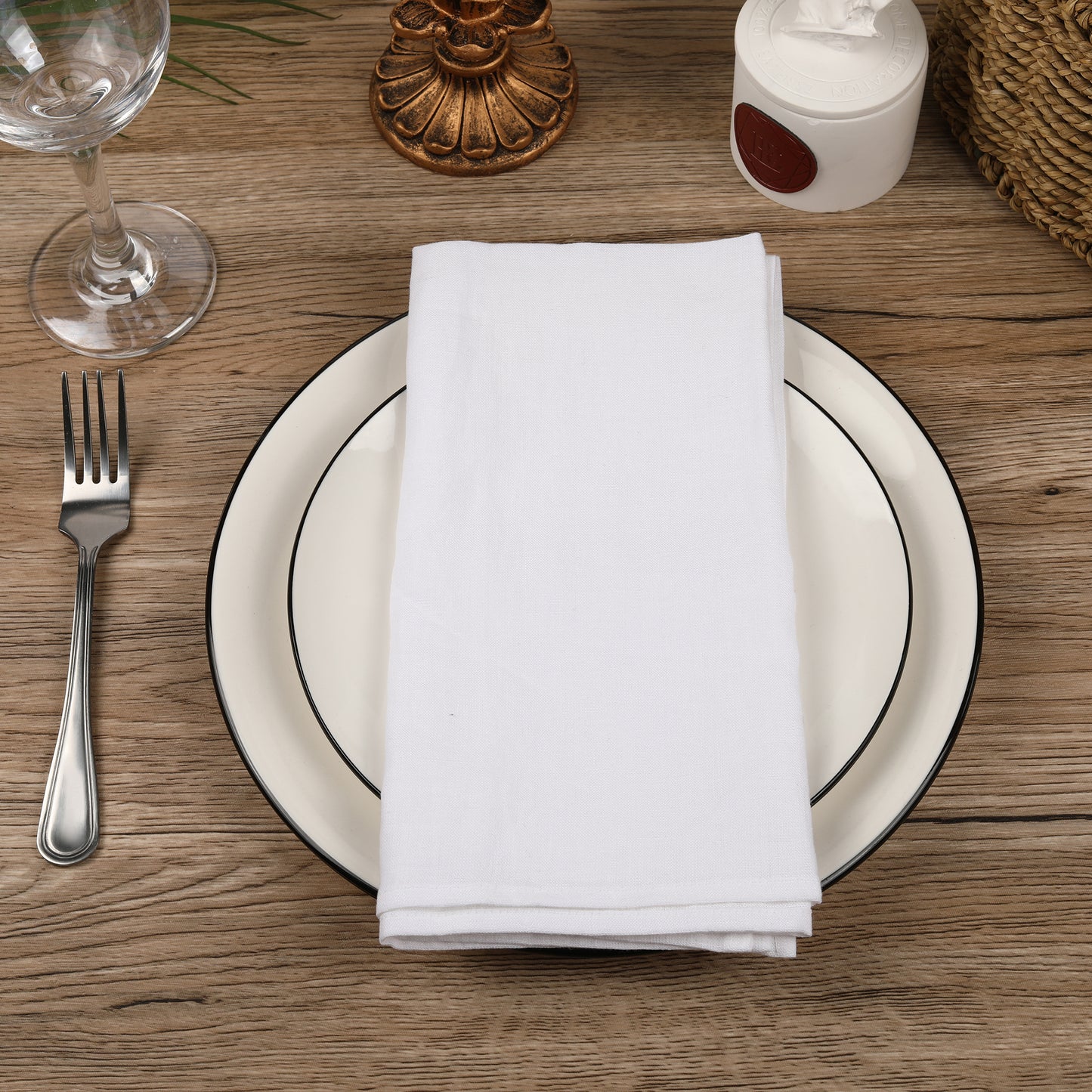 White Linen Napkin