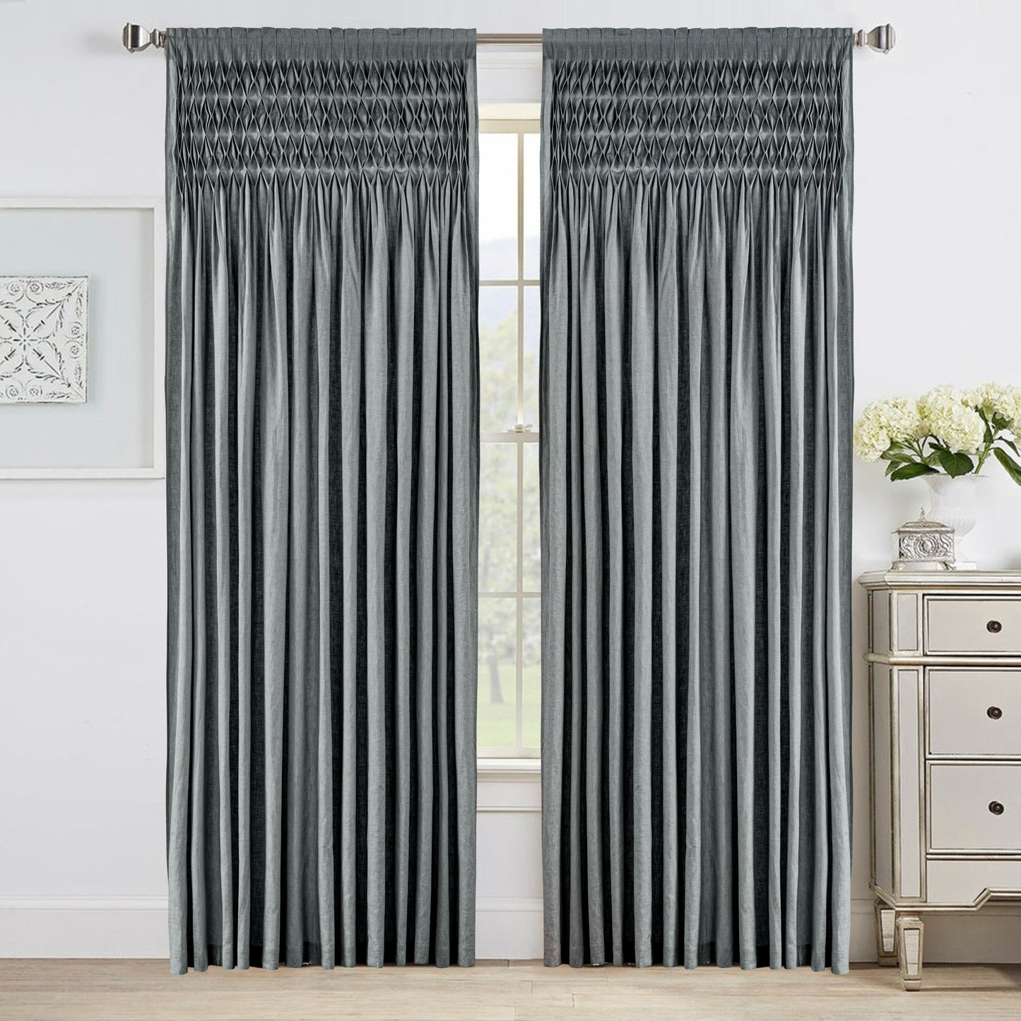 Smocked Curtains at home decor stores near you