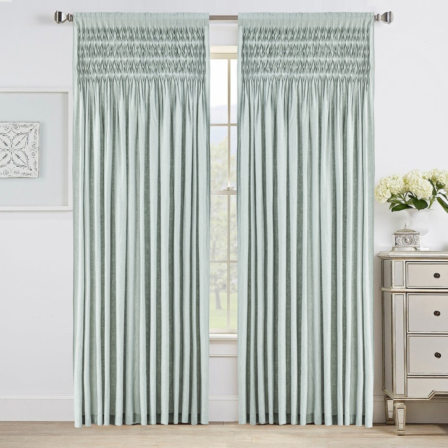 Smocked Curtains at home decor stores near you