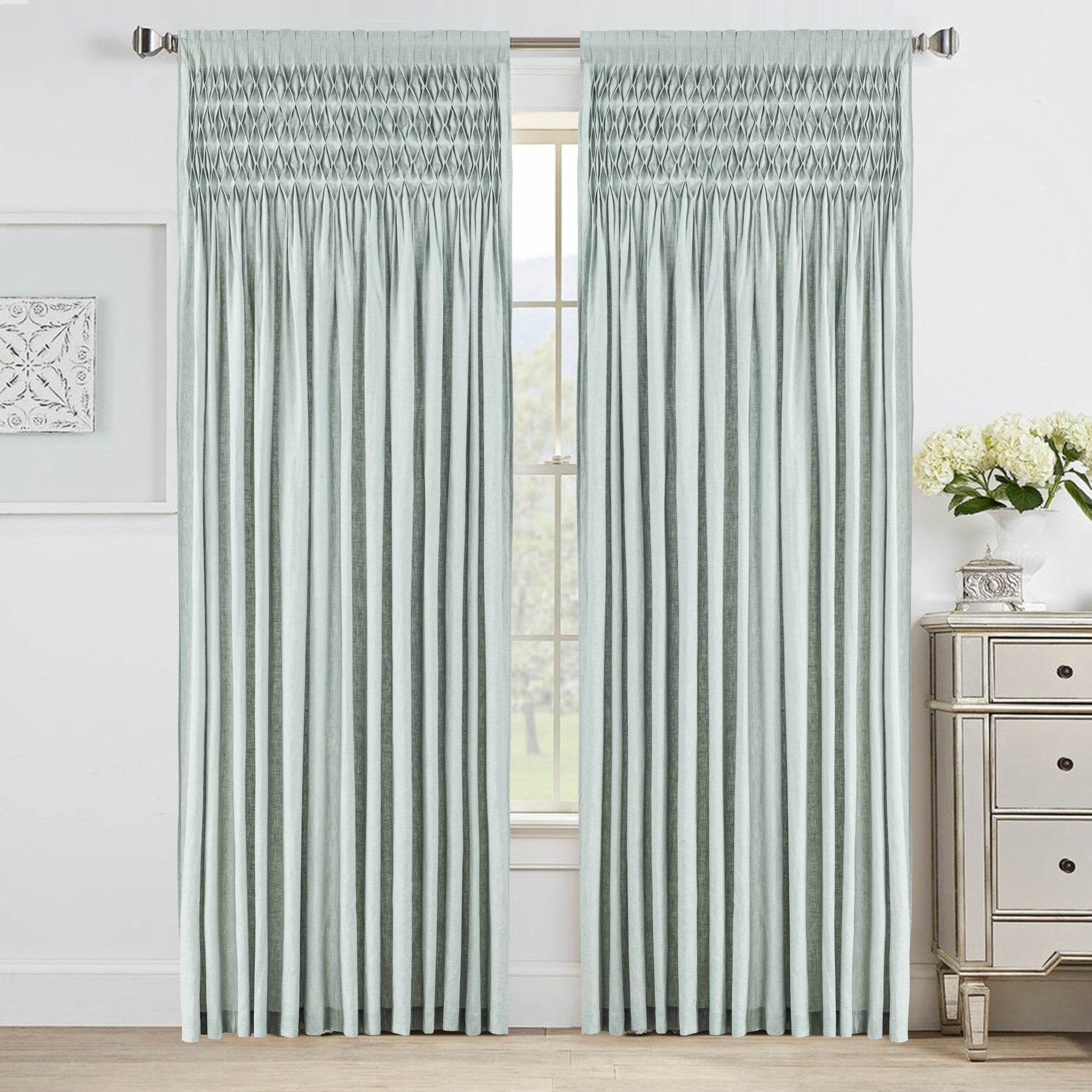Smocked Curtains at home decor stores near you