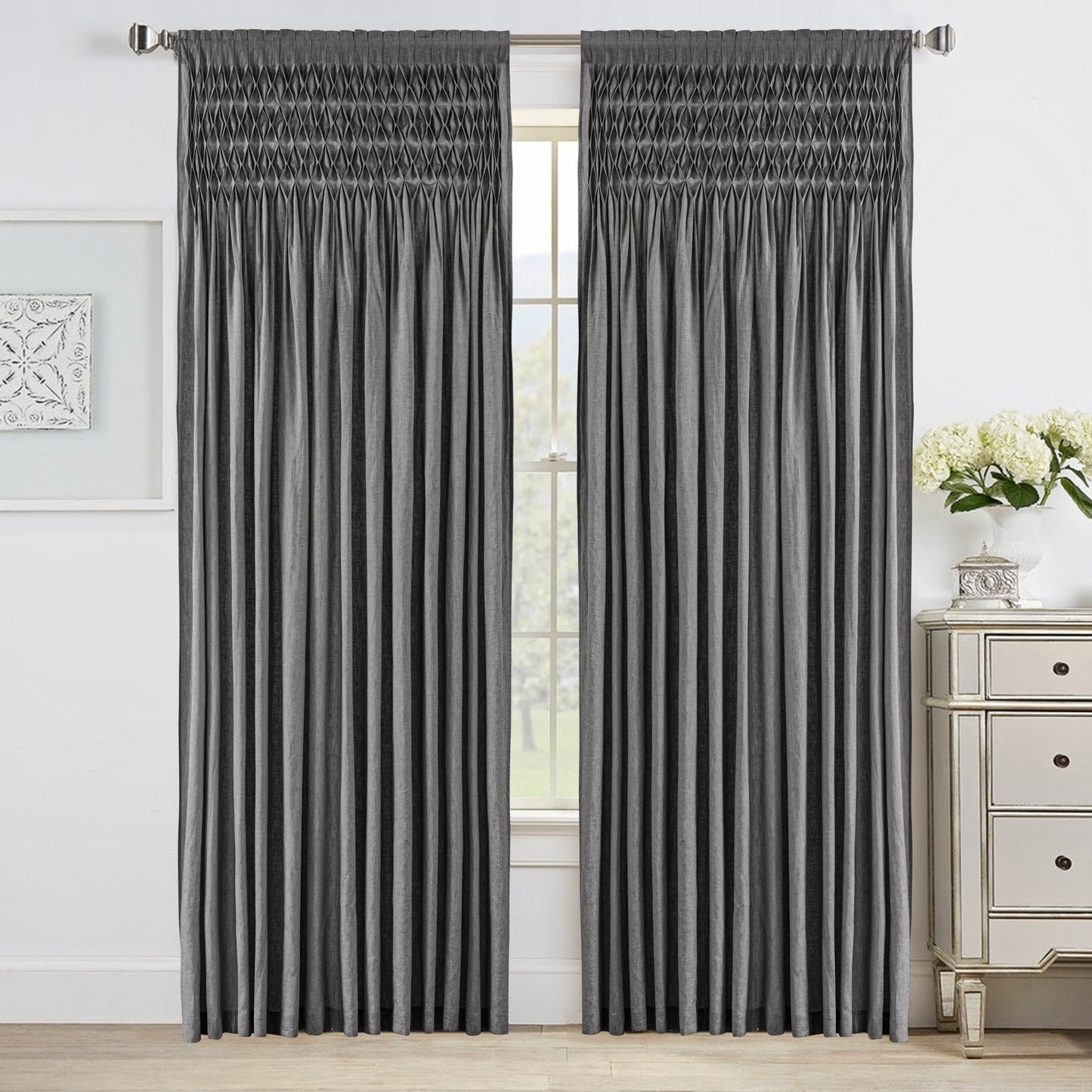 Smocked Curtains at home decor stores near you