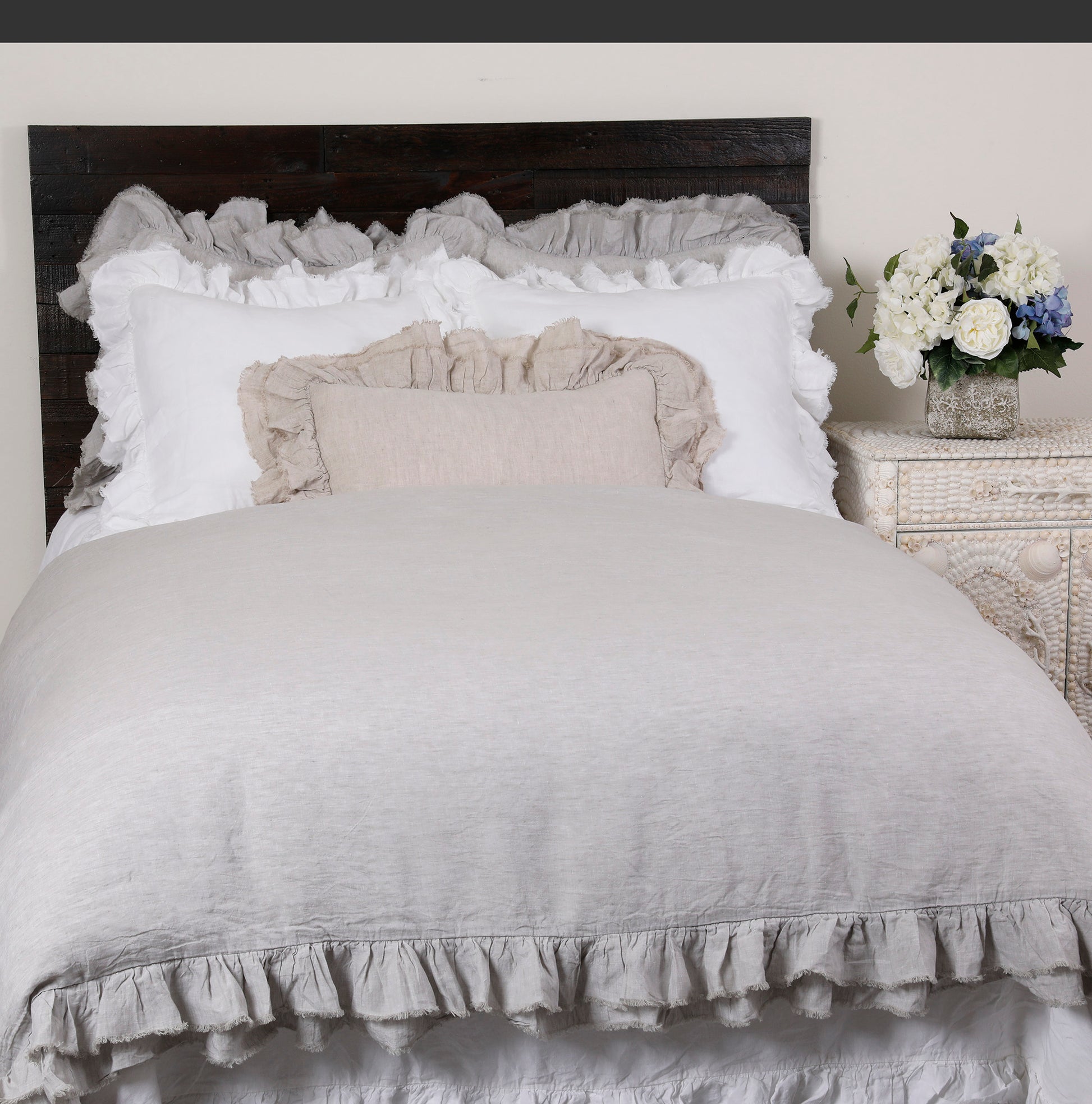 Tara Linen Duvet Cover for linen bedding in USA