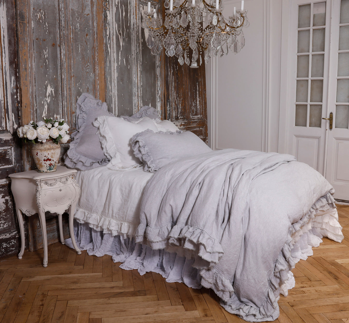 Tara Linen Duvet Cover for linen bedding in USA