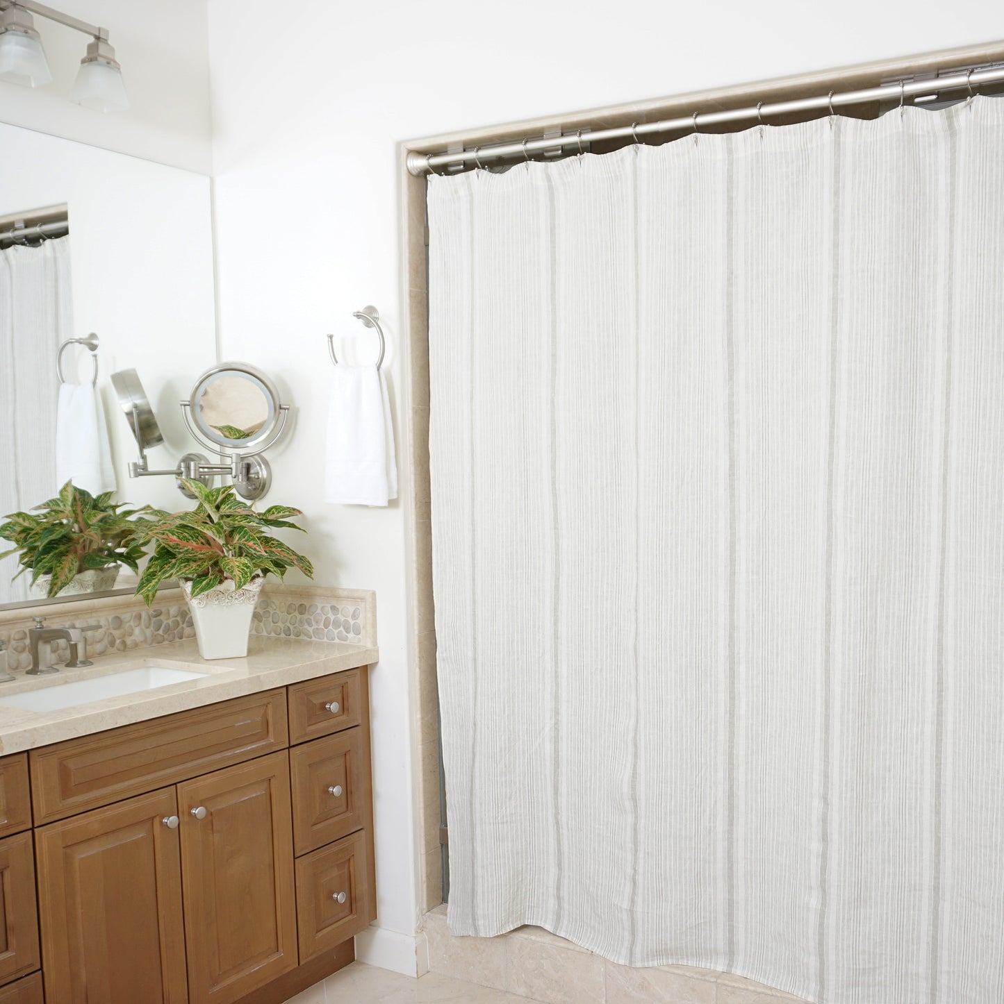 Bathroom decor, Shower curtain, Bath accessory, Waterproof, Fabric shower curtain, Plastic shower curtain, Patterned design, Solid color curtain, Bathroom renovation, Home improvement, Bathroom accessory, Shower curtain liner, Shower curtain hooks, Water-resistant, Bathroom style, Bathroom essentials, Shower curtain set, Shower curtain rod, Elegant shower curtain, Modern bathroom,