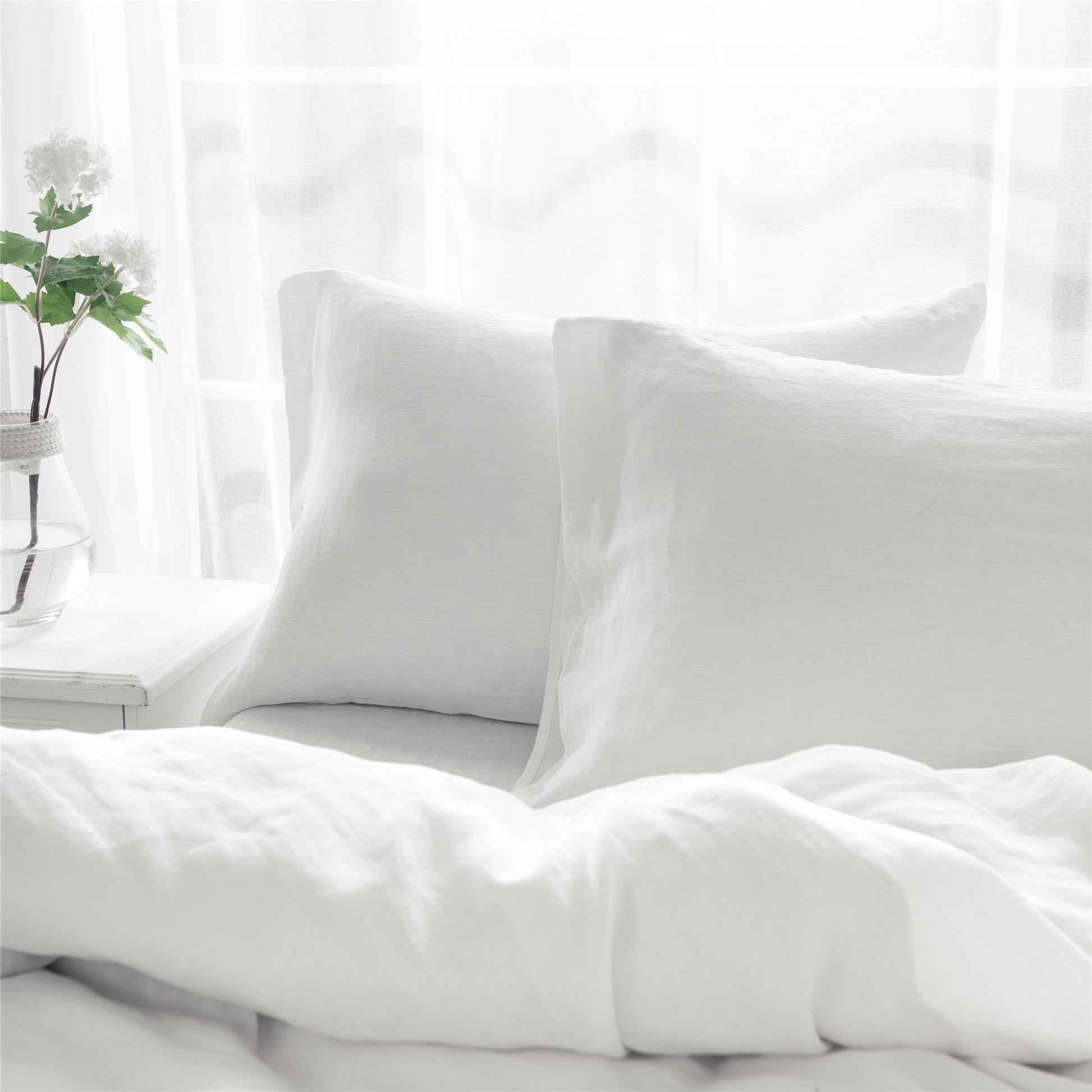 Basic Linen Pillowcases for bedroom decor in USA