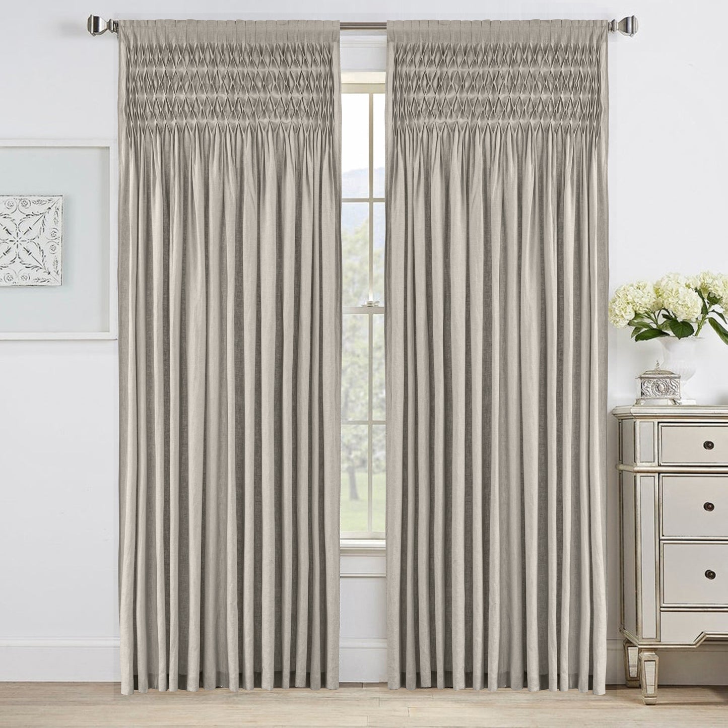 Smocked Curtains at home decor stores near you