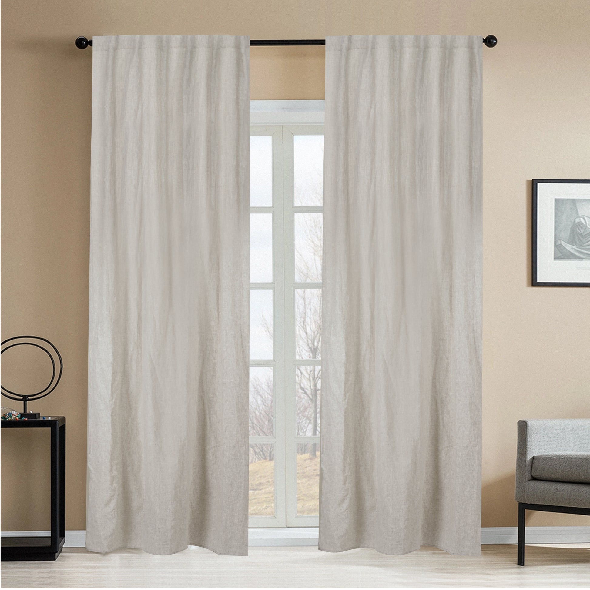 Newport Linen Curtain for bedroom decor in USA