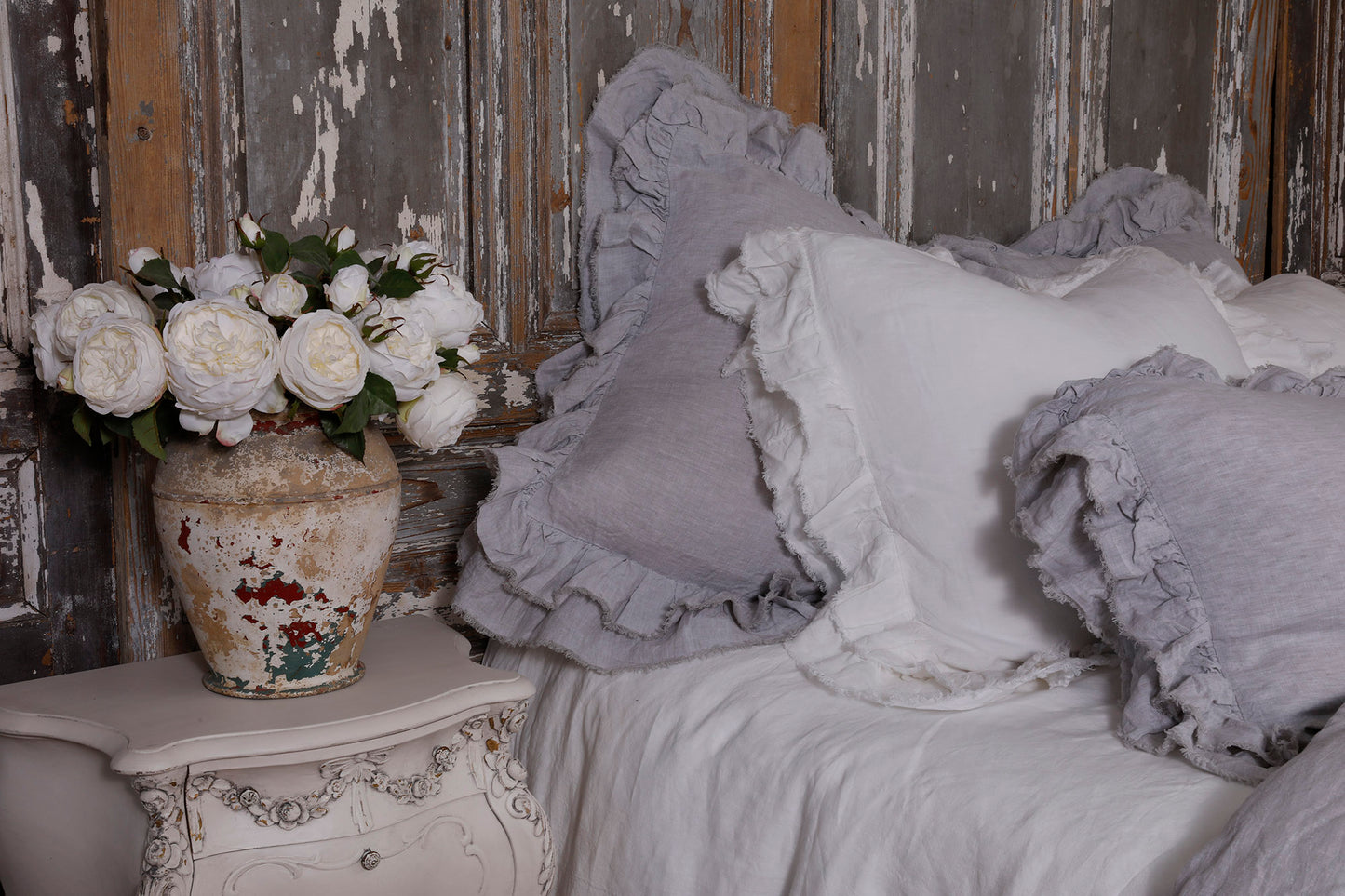 Tara Linen Duvet Cover for linen bedding in USA 