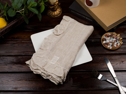 flax Ruffle Napkin